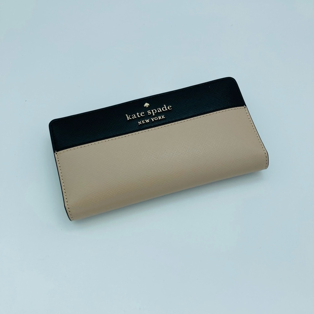 NWT KATE SPADE STACI COLOR BLOCK LARGE WALLET